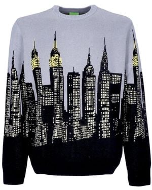 Huf Round-Neck Knitwear - Blu