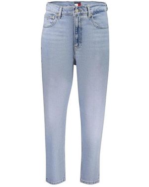 Tommy Hilfiger High Rise Rechte Jeans - Blauw