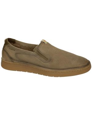 Fluchos Schoenen ,Leer Leo F1946 - Groen