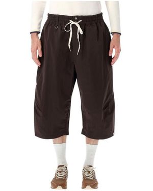Y-3 Korte Broeken ,Bruin ,Long Shorts - Zwart