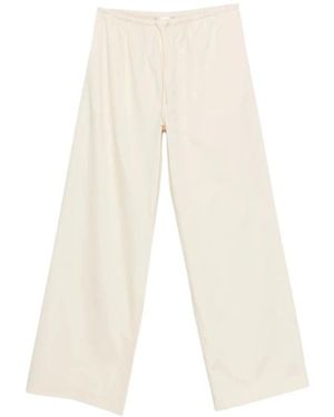 FRAME Straight Trousers - White