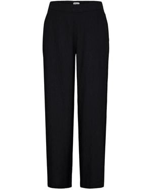 Ichi Straight Trousers - Negro