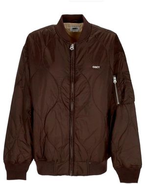 Obey Bomber Jackets - Marrone