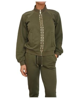 Liu Jo Felpa Con Zip - Groen