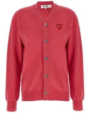 COMME DES GARÇONS PLAY Cardigans - Red