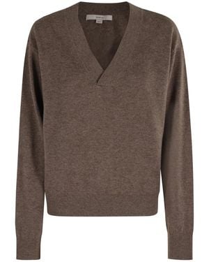 REMAIN Birger Christensen V-Neck Knitwear - Marrone