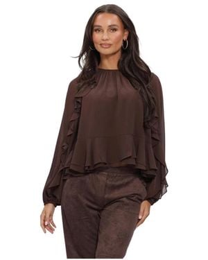 Y.A.S Yasmilva Ls Top - Braun