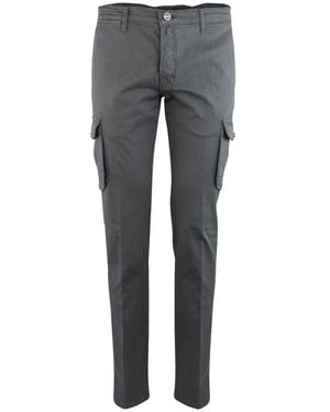 Kiton Slim-Fit Trousers - Grey