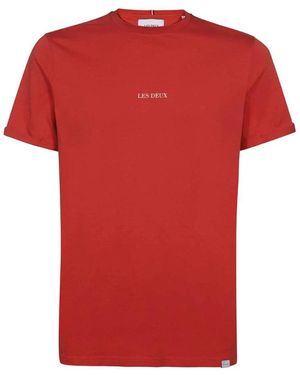 Les Deux T-Shirts - Rosso