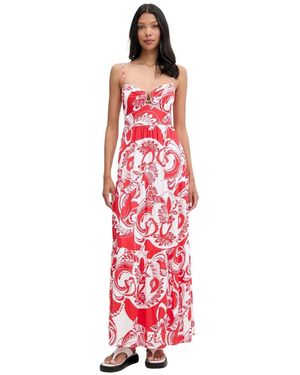 Melissa Odabash Kleedjes ,Rood ,Paola Maxi Jurk