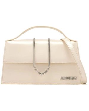 Jacquemus Weiße Leder-Tote-Tasche - Natur