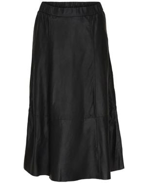 Btfcph Leather Skirts - Black