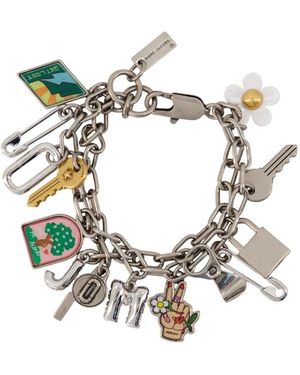 Marc Jacobs Accessoires ,Grijs ,Pop Americana Bedelarmband - Metallic
