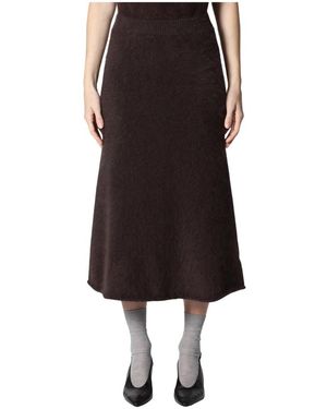 Roberto Collina Midi Skirts - Brown