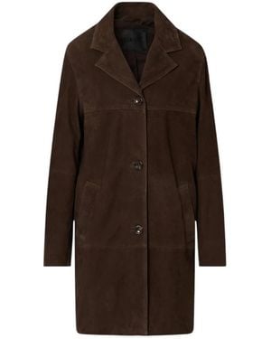 Liu Jo Single-Breasted Coats - Marrón