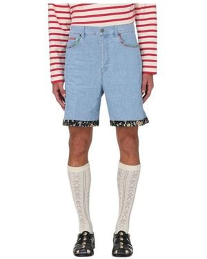 Valentino Denim Shorts - Blue