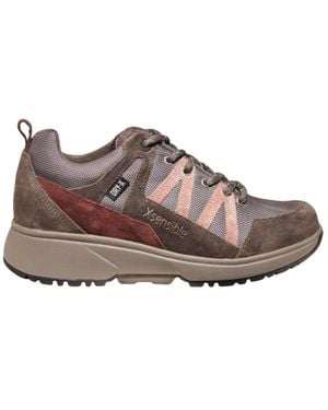 Xsensible Fitness ,Grijs ,Leer Bodo Wandelschoen - Bruin