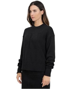 Calvin Klein Knitwear > round-neck knitwear - Noir