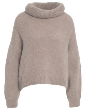 American Dreams Elegante Grigio Strickwaren Aw25 - Grau