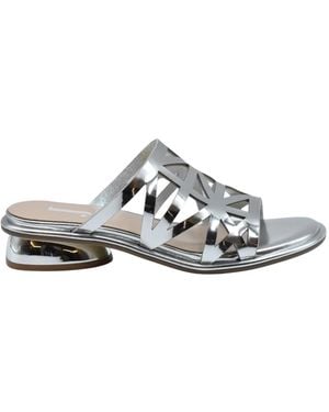 Jeannot Heeled Mules - Grigio