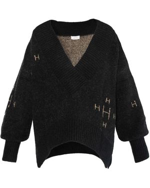 Hèst V-Neck Knitwear - Nero