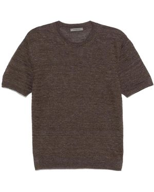 Corneliani Round-Neck Knitwear - Marrone