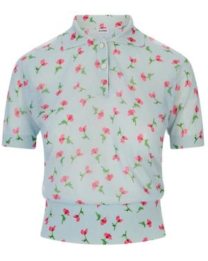 Jil Sander Polo Shirts - Blue