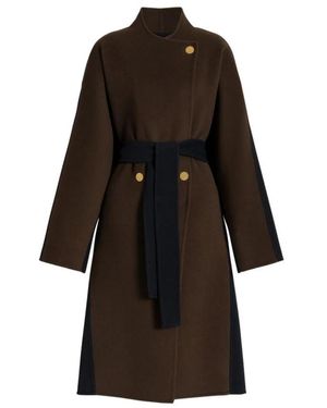 Alberta Ferretti Gürtelmantel Aus Wollmischung - Schwarz
