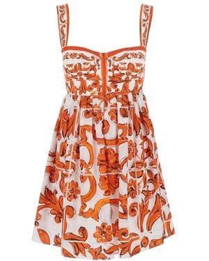 Dolce & Gabbana Short Dresses - Orange
