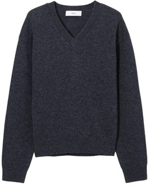 DUNST V-Neck Knitwear - Blauw