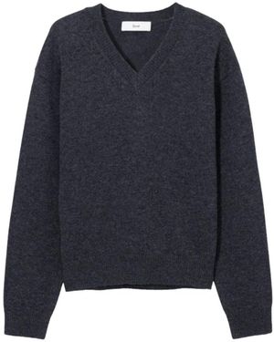 DUNST V-Neck Knitwear - Blauw