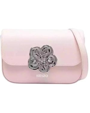 KENZO Rosa leder tasche boke - Pink