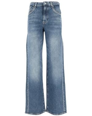 7 For All Mankind Straight Jeans - Bleu