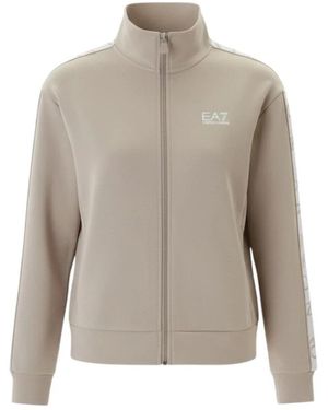 EA7 Hoodies & Sweatvesten ,Katoen Dynamic Athlete Zip Sweatshirt - Grijs