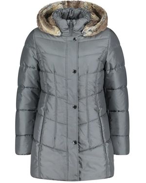 Betty Barclay Stilvolle Outdoorjacke Mit Abnehmbarer Kapuze - Grau
