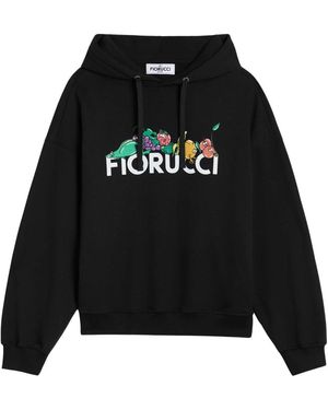 Fiorucci Zwarte Fruitprint Hoodie