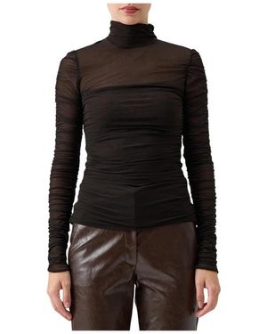FEDERICA TOSI Long Sleeve Tops - Black