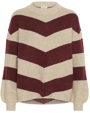 Kaffe Round-Neck Knitwear - Marrón