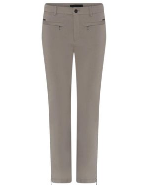 Cro Broeken ,Leer Slim-Fit Broek - Grijs