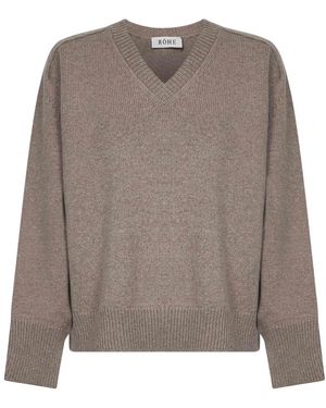 Rohe V-Neck Knitwear - Marrón