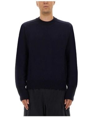 Studio Nicholson Round-Neck Strickwaren - Blau