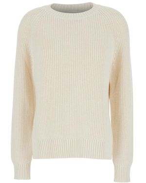 P.A.R.O.S.H. Round-Neck Knitwear - Bianco