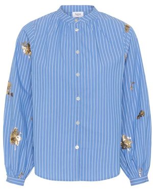 Saint Tropez Overhemden ,Blauw ,Shirts
