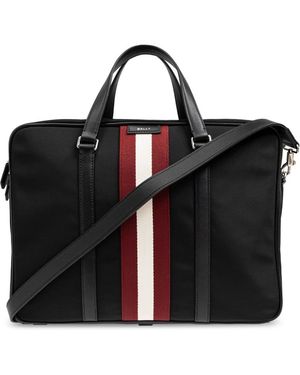 Bally Aktentasche mit logo - Schwarz
