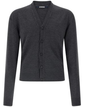 Jacquemus Le Cardigan Brodé - Blauw