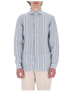 Barba Napoli Casual Shirts - Blue