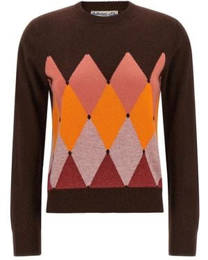 Ballantyne Pullover Aus Reinem Kaschmir Mit Rundhalsausschnitt - Orange