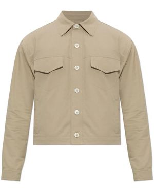 Balmain Jassen ,Katoen Jas Met Zakken - Naturel