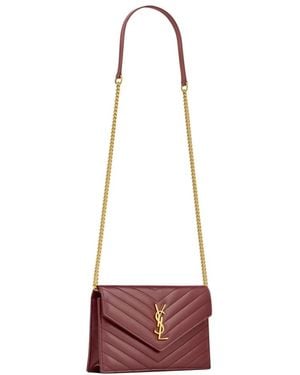 Saint Laurent Rote crossbody-tasche für frauen