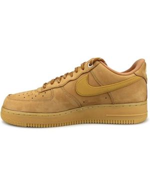 Nike Air Force 1 07 Wb Leather Low Top Sneakers - Bruin